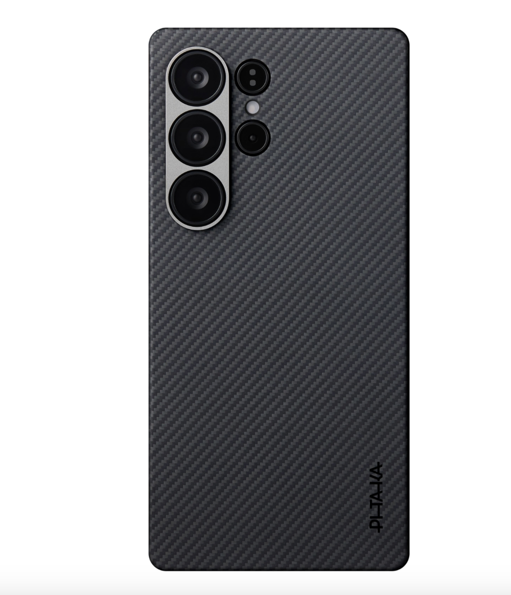 Чехол Samsung Galaxy S25 Ultra Pitaka Ultra-Slim Case (Black/Gray)