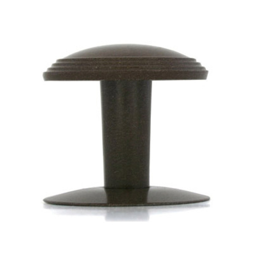 Ручка-кнопка металл Реж РДК-115-КБ  Коричневый Блеск / 4157