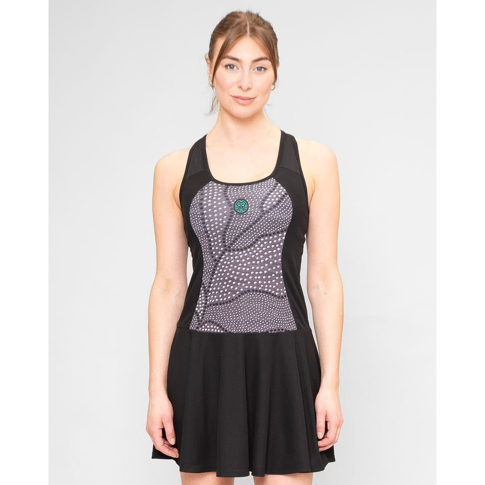 ОДЕЖДА ДЛЯ ТЕННИСА Женская, Платье BIDI BADU PROTECTED LEAFS DRESS .