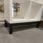 Ножка металлическая "Hyllställ" для стеллажа FORA, 76,3х37,8, черный