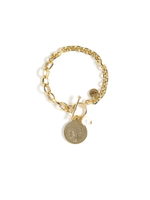 Браслет "Medal pearl" Gold