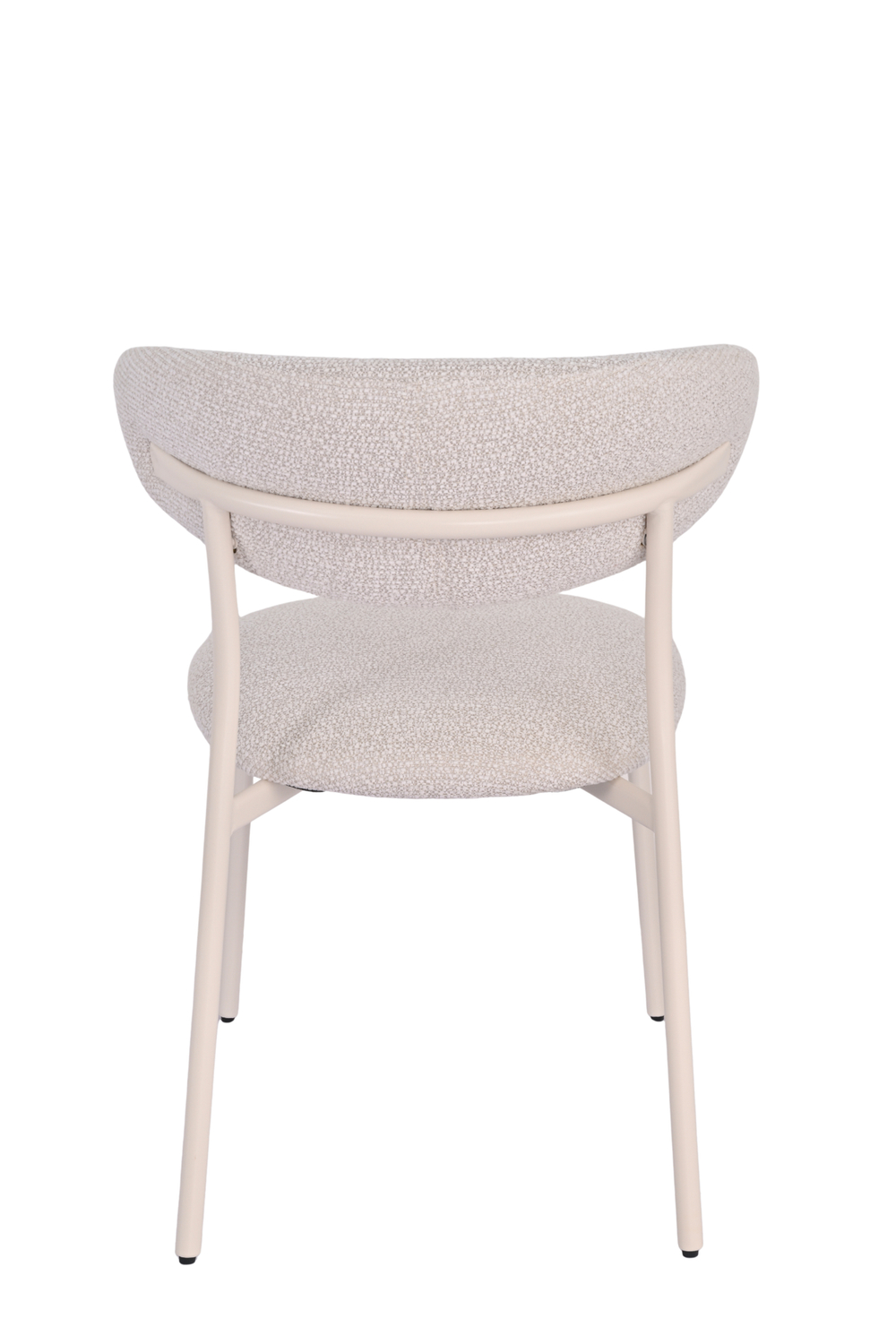 Стул обеденный Ayla серый белые ножки 2 шт.