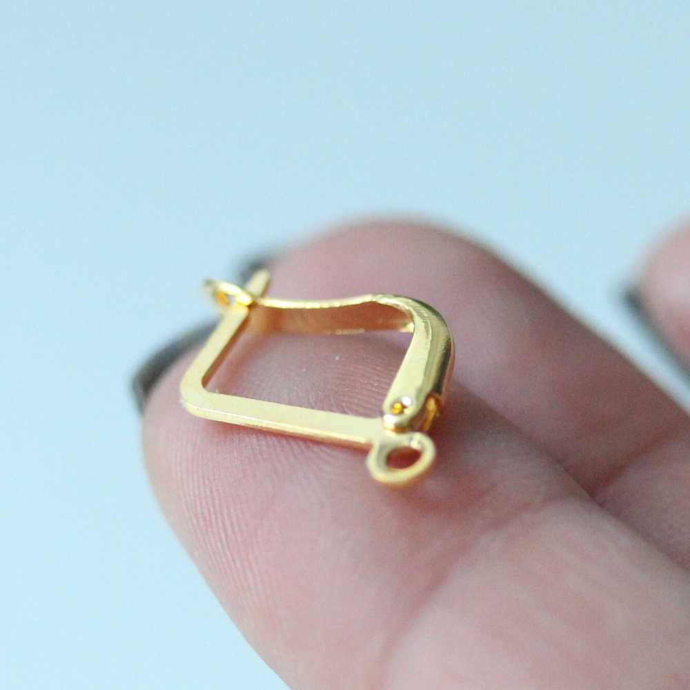 Швензы С ЗАМКОМ (5 пар, цвет яркое золото)