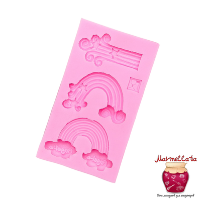 Молд силиконовый "Радуга", 10,5*6*1 см