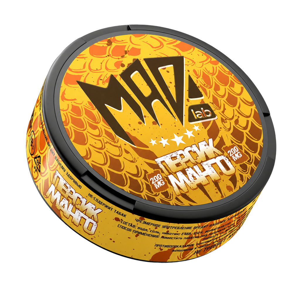 MAD PEACH MANGO (200 МГ) - ПЕРСИК МАНГО