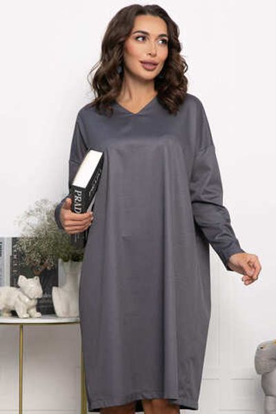 Платье Хюгге (темно-серое) П14121-25М LT Collection (Акция)