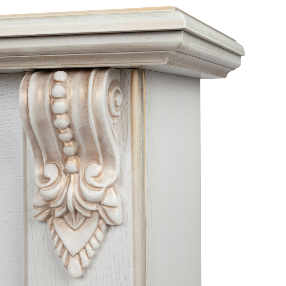 Каминокомплект Real Flame Anita WT с очагом Fobos Lux Brass