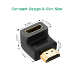 Переходник HDMI - HDMI 90° UGREEN 20109