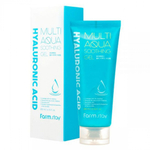Очищающая гелевая пенка с гиалуроновой кислотой и AHA, BHA кислотами FarmStay hyaluronic acid moist & mild gel foam