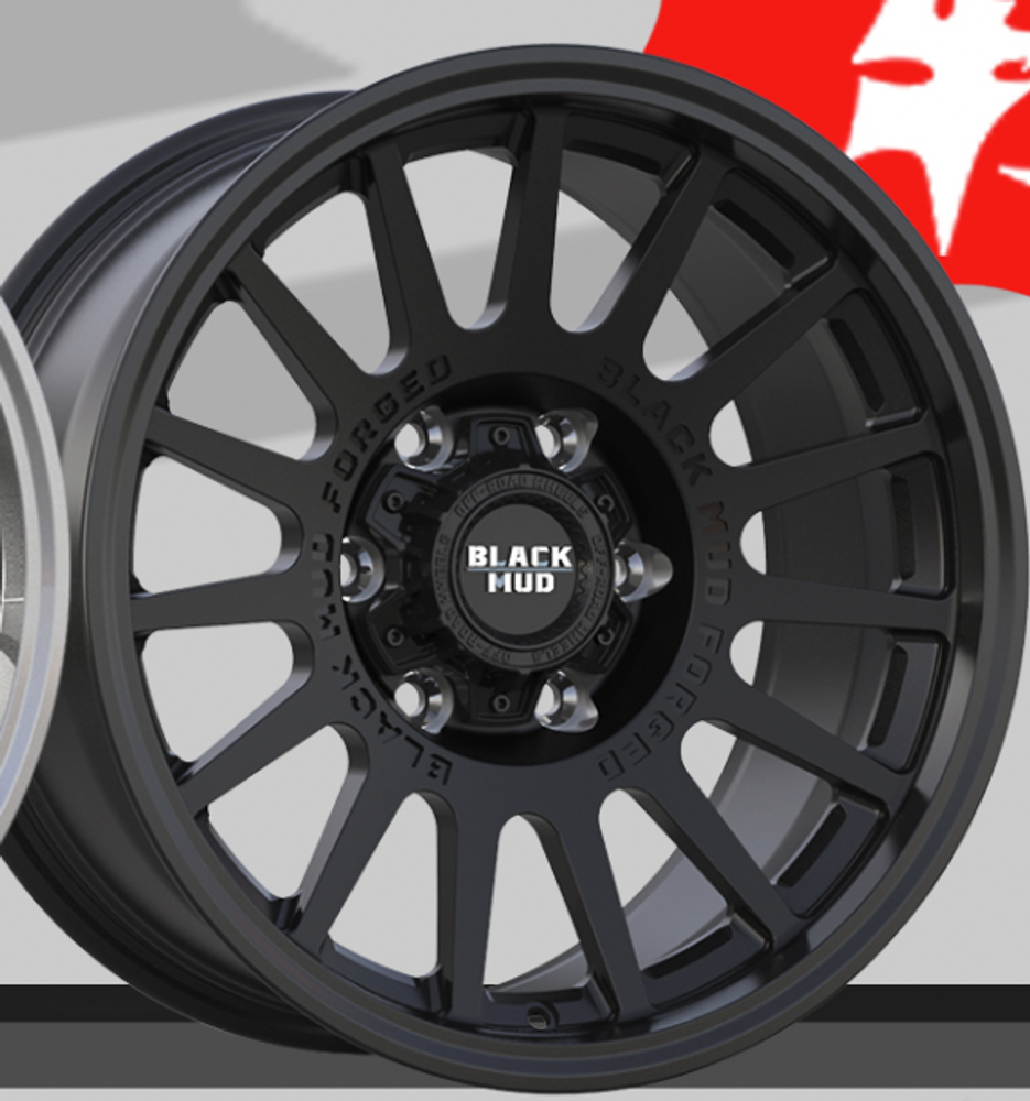 Диск колесный, кованый RT601 R17 8,0 ЕТ0 Black Mud Wheels Matte Black
