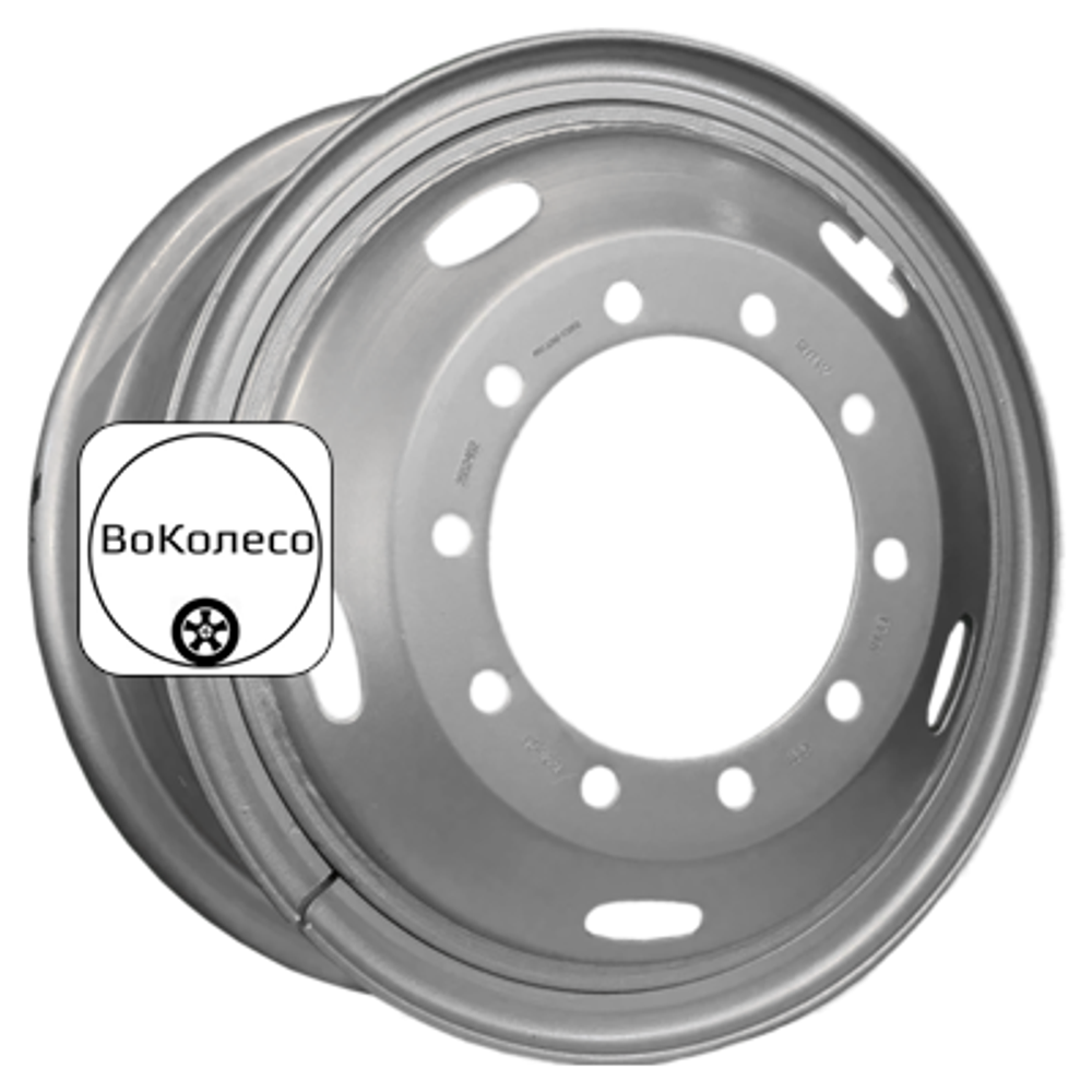 8,5x24/10x335 ET180 D281 Silver (3248501) (15,5 мм) Камаз 6580 / Вольво / Скания / Ман / Мерседес (б/к) 4 750 кг SRW