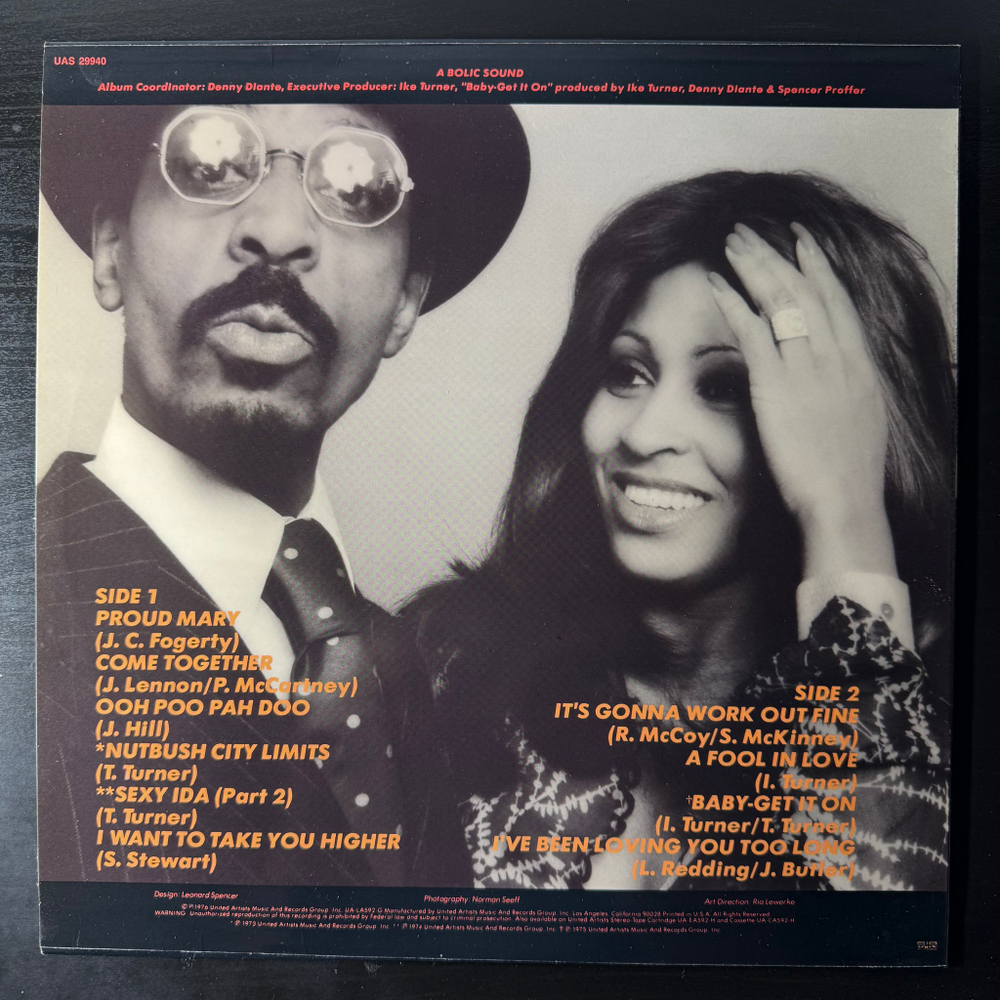 Ike & Tina Turner - Greatest Hits (Швеция 1976г.)