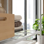 Стеллаж с чехлом - IKEA JOSTEIN, 81х40х90 см, белый, ЮСТЕЙН ИКЕА