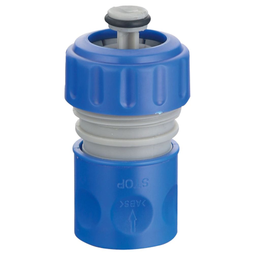 Коннектор GREEN APPLE GAP-6204 для шланга с аквастопом 19 мм 3/4 пластик | GREEN APPLE