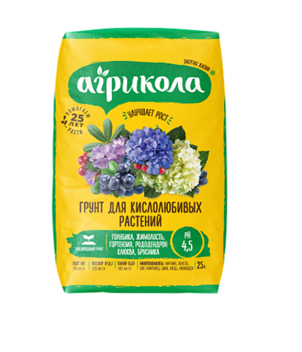 Грунт АГРИКОЛА Грунт для кислолюбивых растений 25 л (1/1)