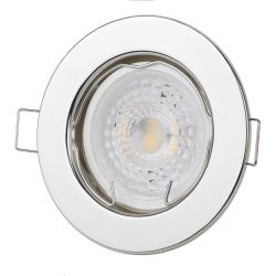 Светильник встраиваемый штампованный ЭРА ST1 CH под лампу MR16 GU5.3 хром