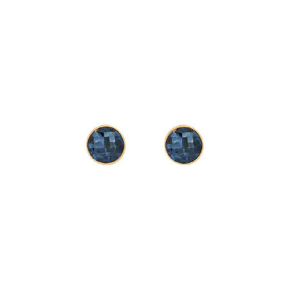 Серьги пусеты Possebon Pearl Sodalite A1184.22 BL/G