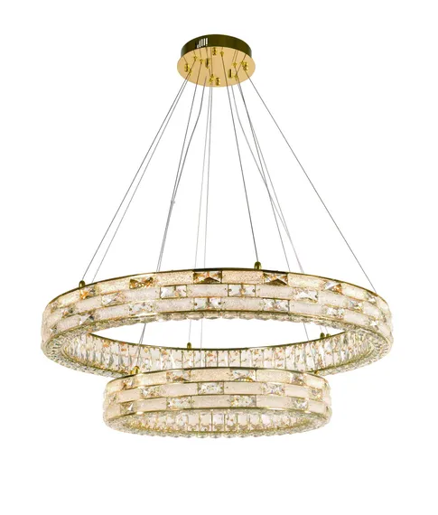 6014E/130W GOLD+CLEAR (1) Люстра NW