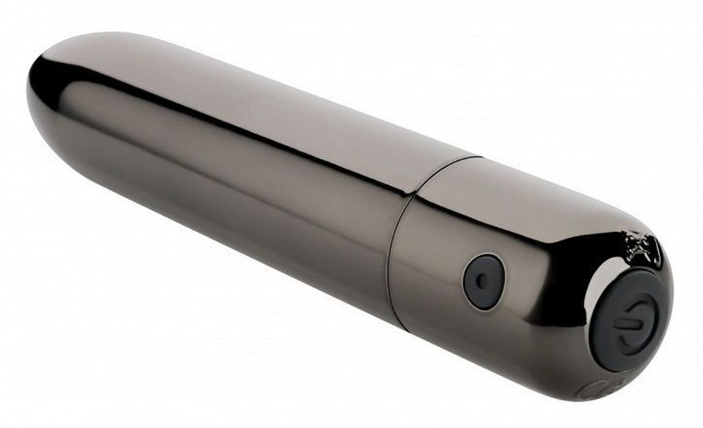 Черная вибропуля Real Simple - 10 см. (Цвет: черный)