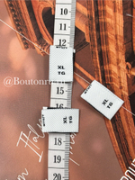 Размерник белый "XL" 14 мм