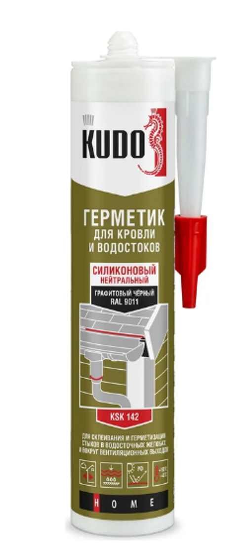 Герметик KUDO KSK-142 д/кровли черный 280мл