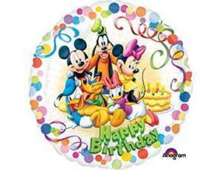Шар фольгированный (18''/46 см) Микки Маус и друзья, 1 шт