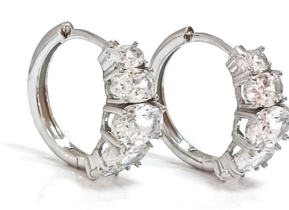 Серьги "Эстерелла" из серебра 925 пробы с фианитами