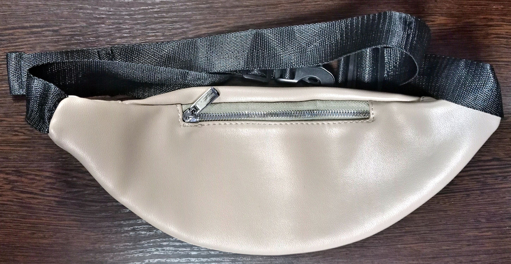 Сумка поясная женская, цвет бежевый