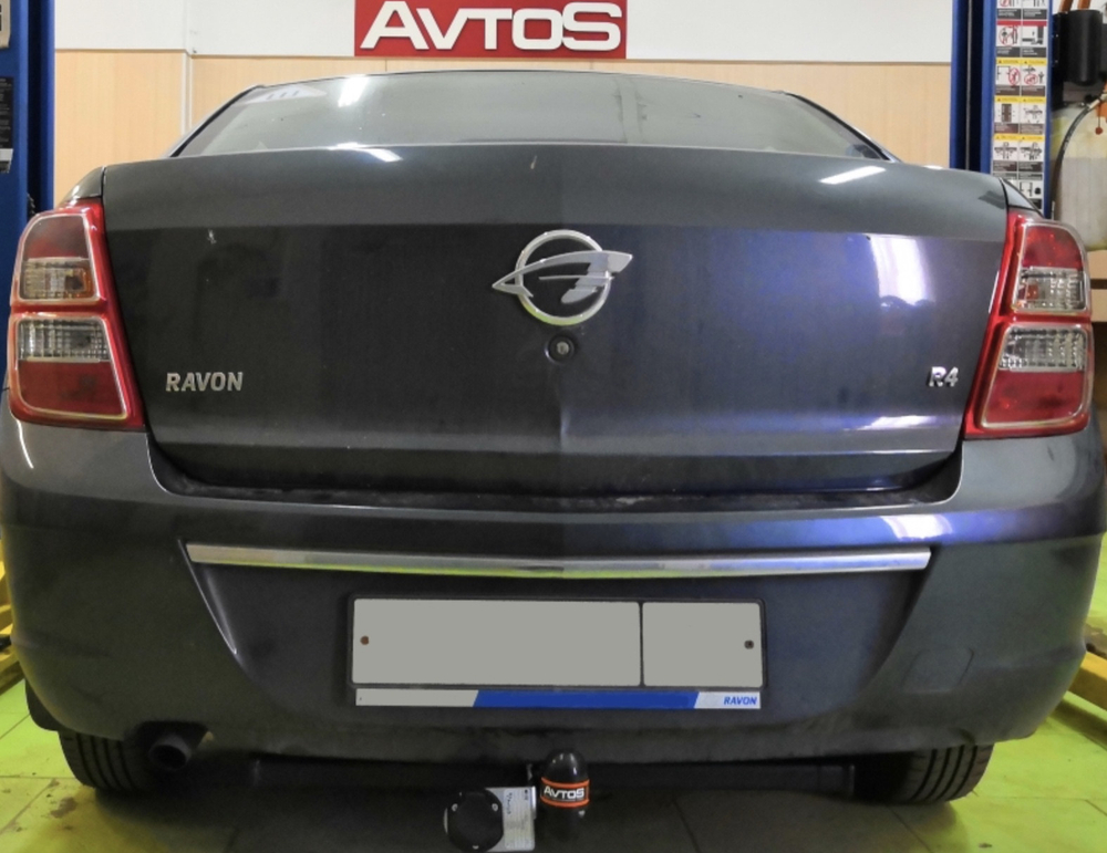 Фаркоп для Ravon R4 2016-2020, Chevrolet Cobalt 2012-2016 Тип шара: A. Нагрузки: 1000/75 кг, CV 12