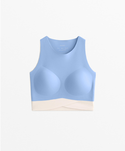 Oysho Топ-майка Perfect-Adapt, лавандово-голубой