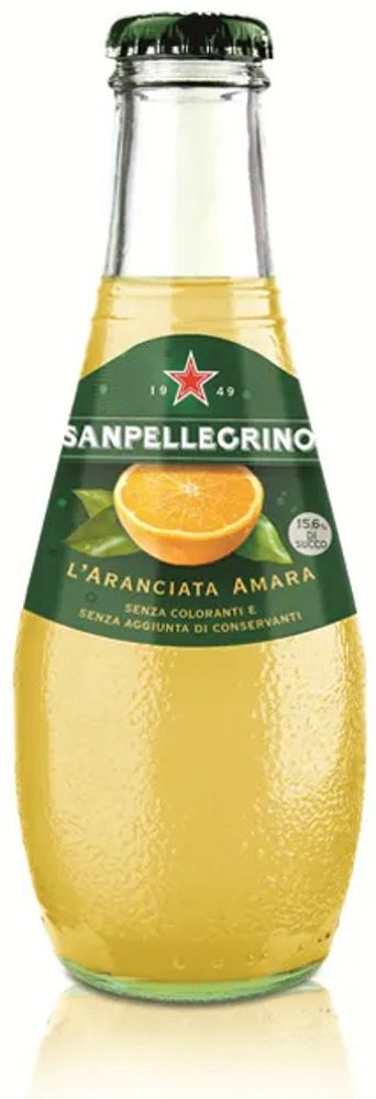 Газированный напиток Сан Пеллегрино Аранчата Амара / San Pellegrino Aranciata Amara 0.2 - стекло