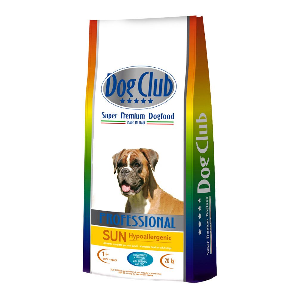 Сухой корм Dog Club Sun гипоаллергенный корм на рыбной основе для взрослых собак всех пород 20 кг