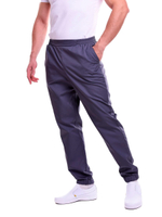 Брюки медицинские женские Доктор стиль Релакс с манжетами на резинке, графит, 50