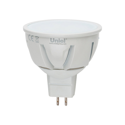 LED-JCDR-5W/WW/GU5.3/FR ALP01WH Лампа светодиодная. Материал корпуса алюминий. Цвет свечения теплый белый. Серия Palazzo. Упаковка пластик