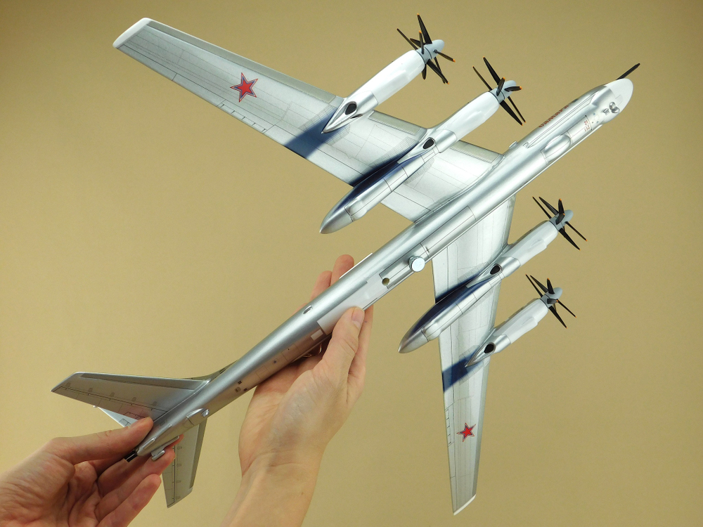Модель самолета Ту-95МС (М1:100, Самара,  RF-94121, 21)