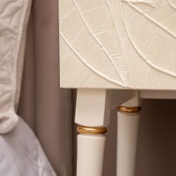 Консоль Арт Колор leaves Классик Голд Кремовый белый