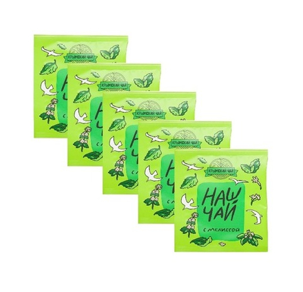 Д/кружки Наш чай Зеленый с мелиссой 5 шт., ТМ ТРАВЫ ГОРНОГО КРЫМА