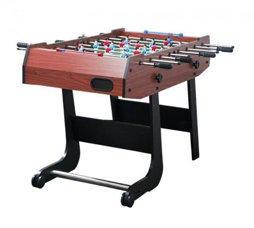 Игровой стол - футбол складной "Maccabi Mini" (121x61x81, махагон)
