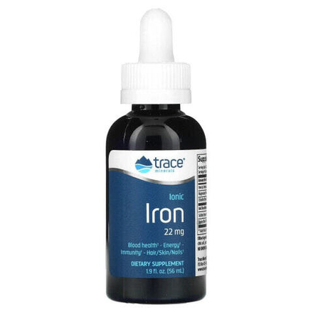 Железо Trace Minerals ®, ионизированное железо, 22 мг, 56 мл (1,9 жидк. унции)