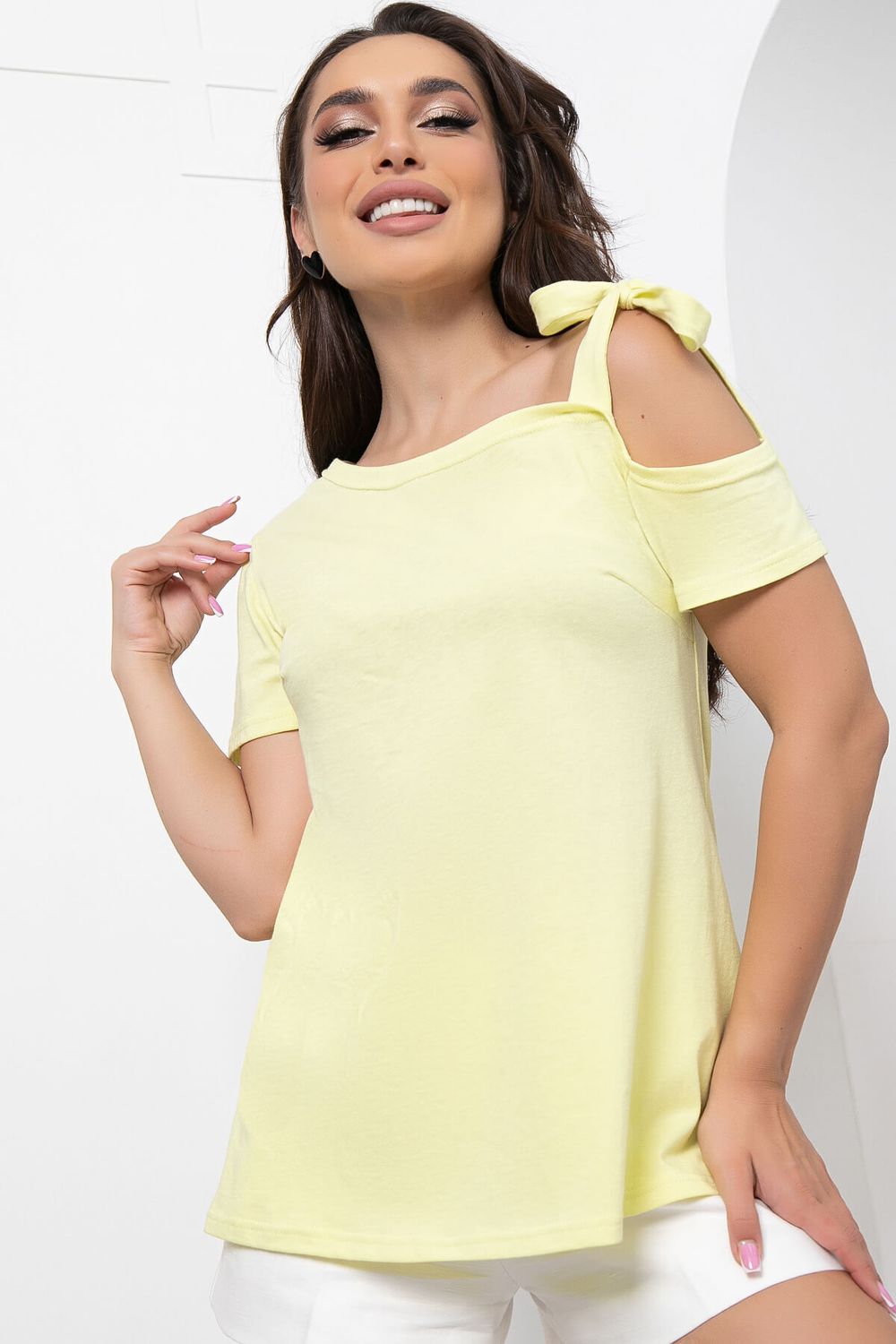 Футболка "Море зовёт" (лимон) Б6082 LT Collection (Акция)