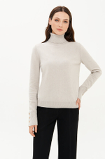 23375 Свитер женский (жемчужный)