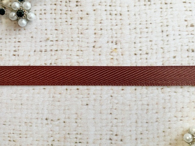 Лента для вешалок, ш. 1 см, коричневый