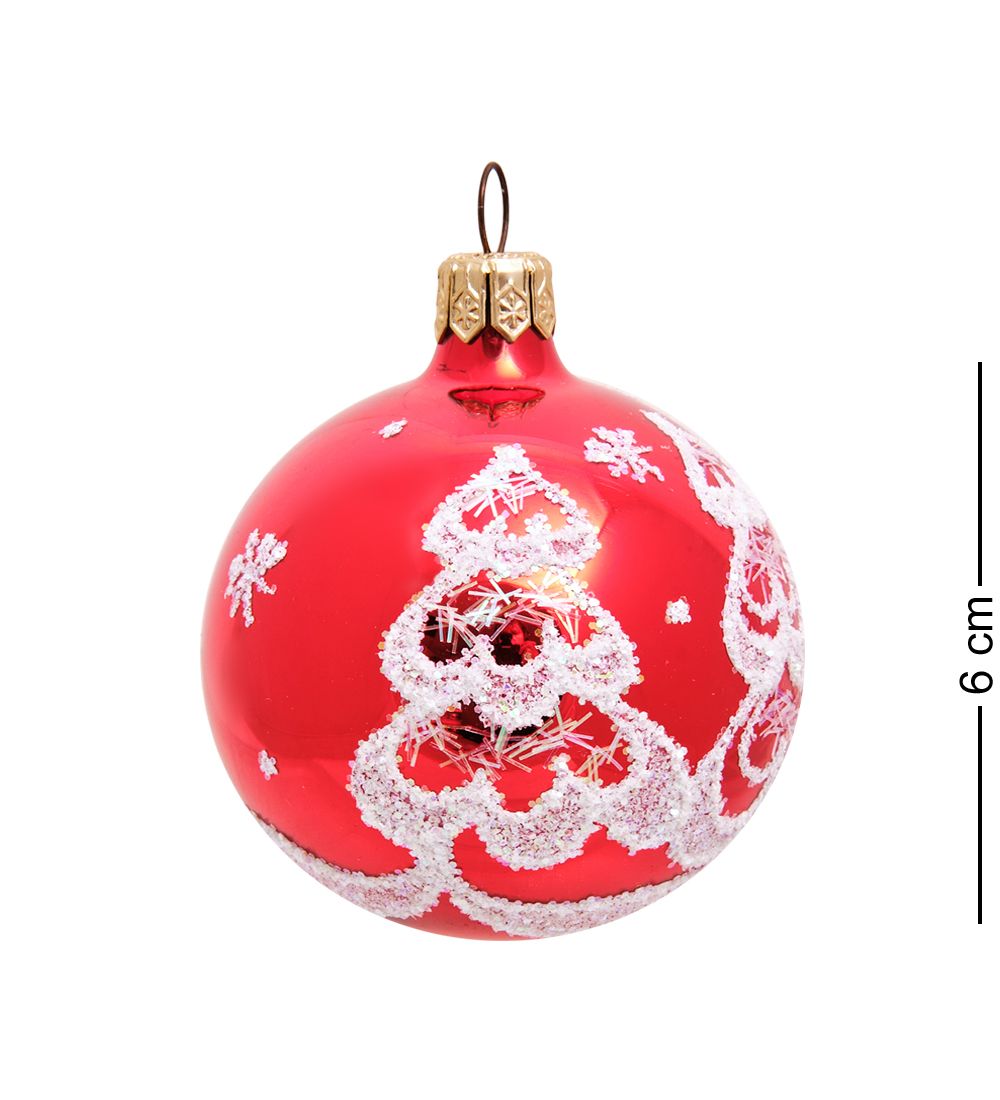 Элита НФШ-1198/1 Набор ел.украшений Шар 3шт «Ёлочка» 60 мм