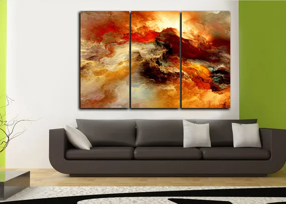 Модульная картина "Буря страсти"