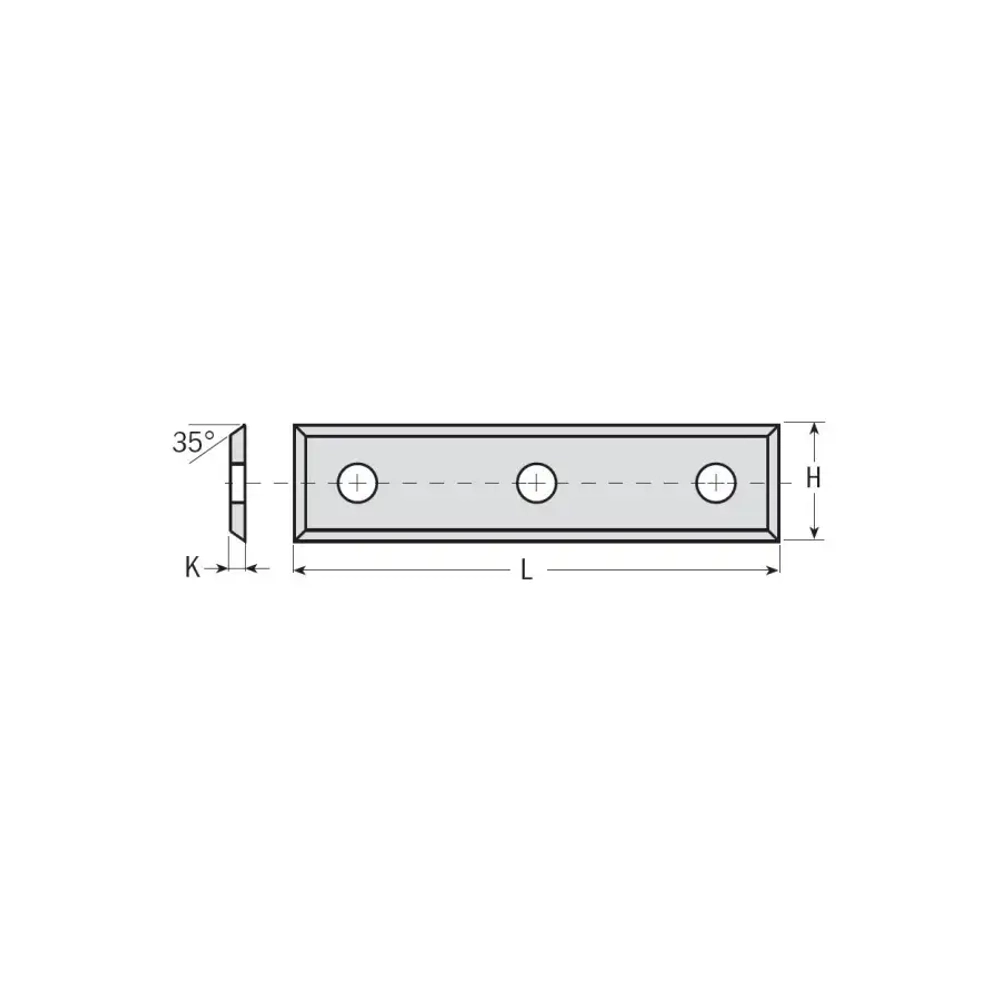 Нож твердосплавный 50x12x1,7 TR22 WPW CM501217_22