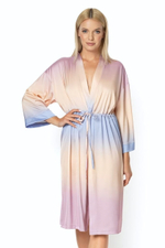 Халат Zora с кулиской на талии (Размер: L-XL) (Цвет: разноцветный)