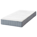 Каркас кровати с местом для хранения и матрасом - IKEA NORDLI, 200х90 см, матрас средне-жесткий, черный, НОРДЛИ ИКЕА