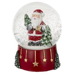 GAEM Фигурка декоративная "Дед Мороз/Снеговик/Медвежонок" в стекл шаре, L9 W8 H10 см, 3в.