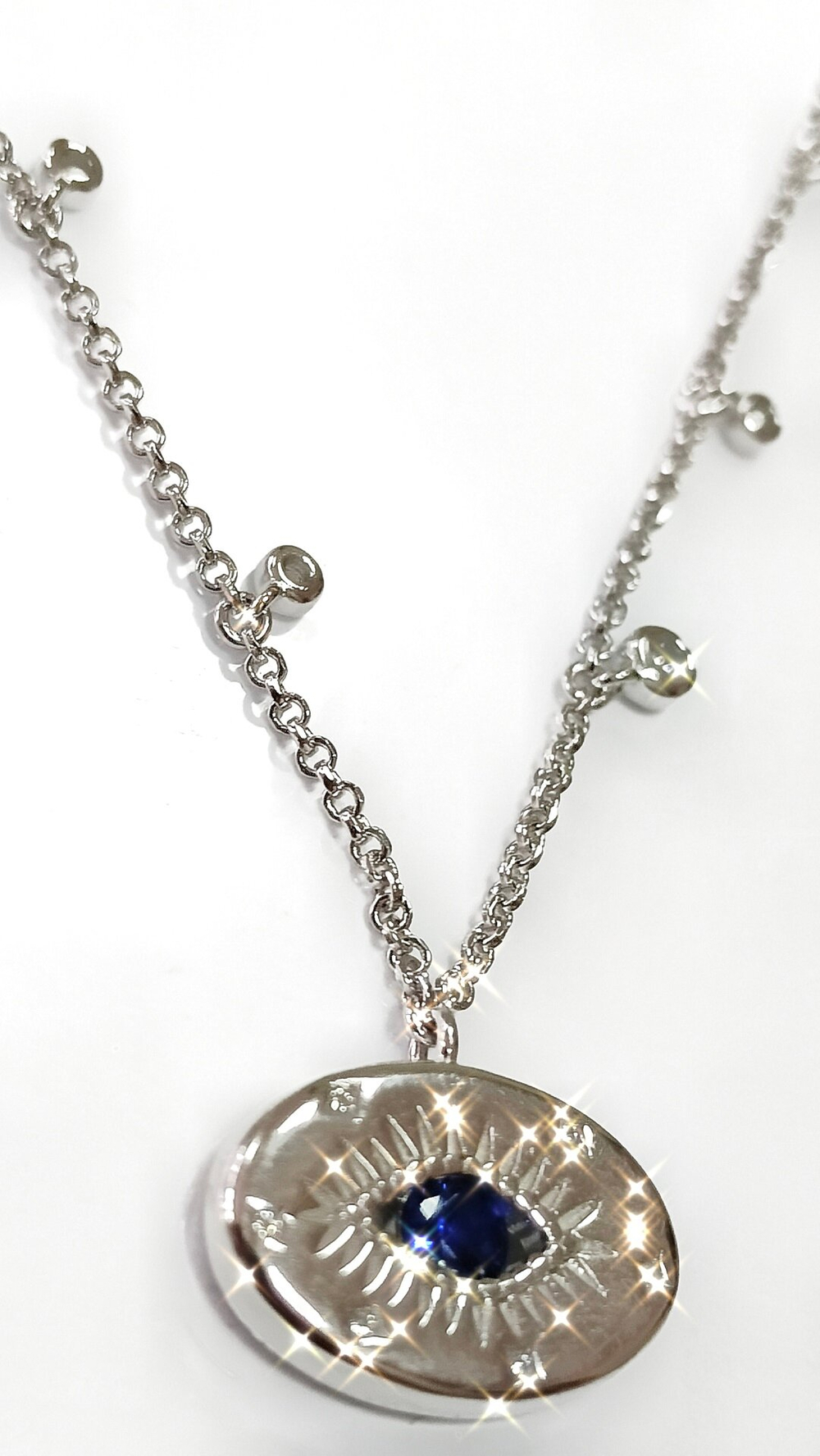 Колье из серебра с подвеской