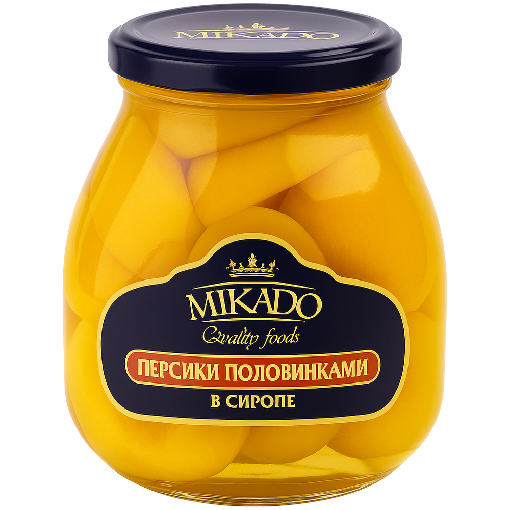 Персики в сиропе Mikado 530 гр
